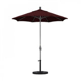 California Umbrella - 7.5' - Patio Umbrella Umbrella - Aluminum Pole - Burgundy - Pacifica - GSCUF758010-SA36