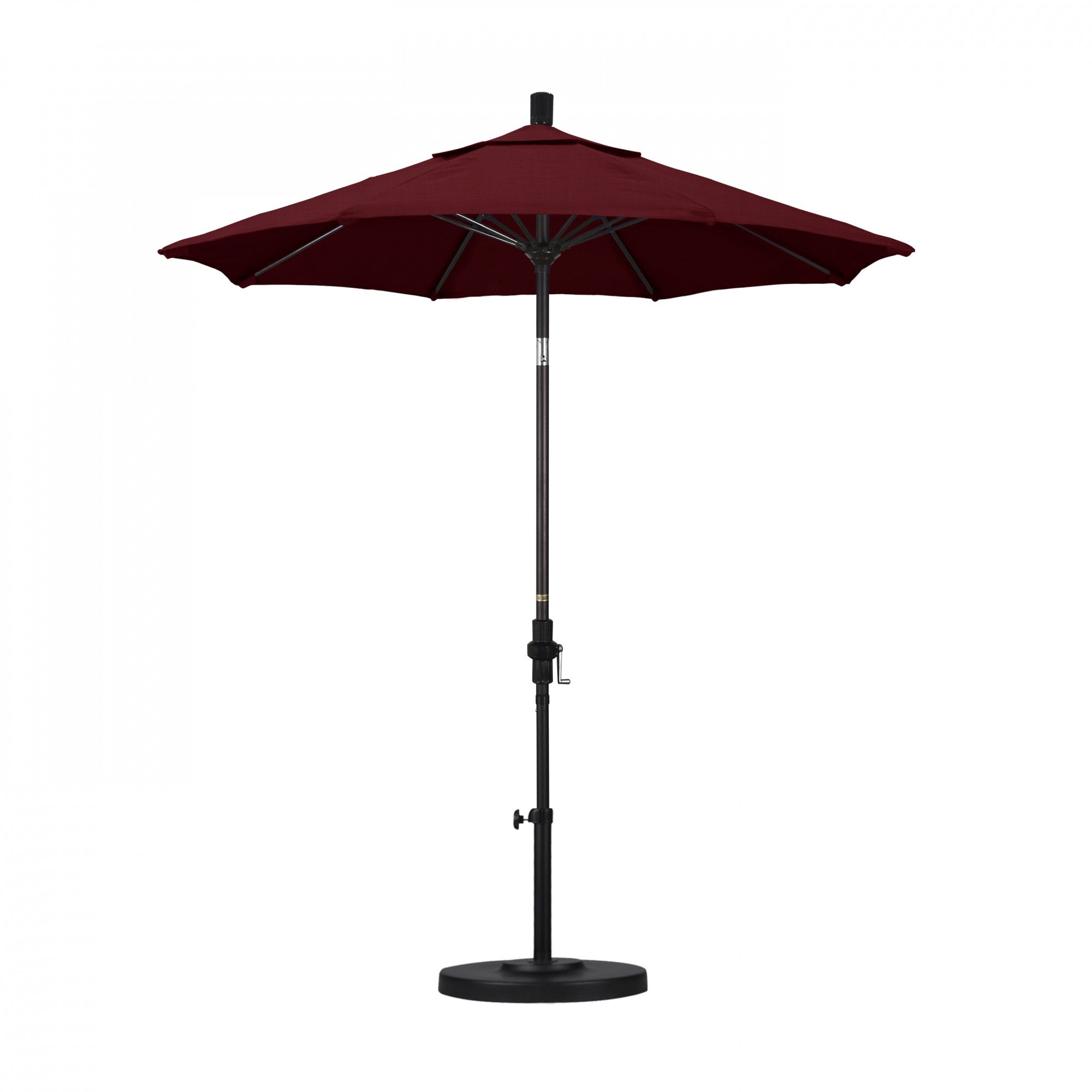 California Umbrella - 7.5' - Patio Umbrella Umbrella - Aluminum Pole - Spectrum Ruby - Sunbrella  - GSCUF758117-48095
