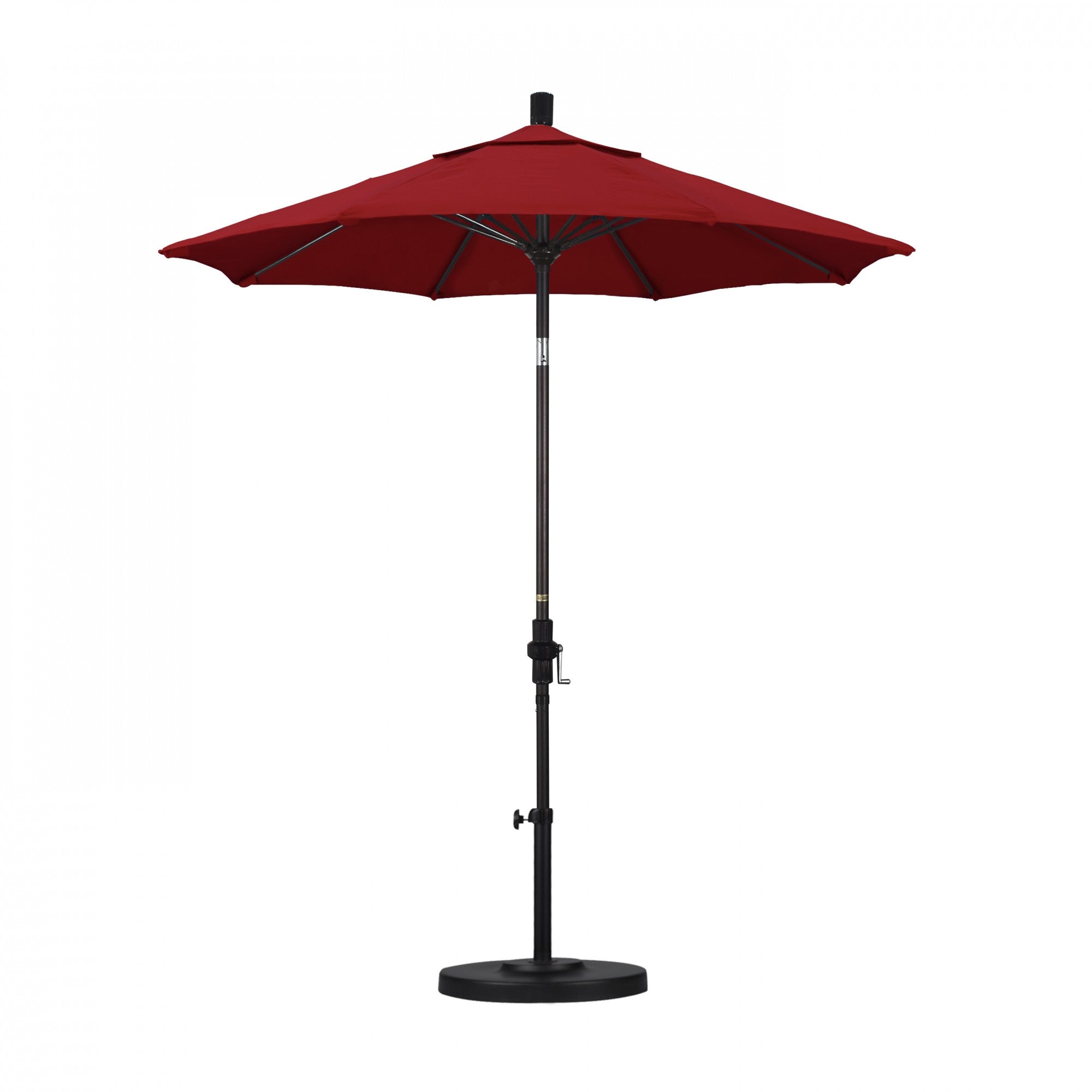 California Umbrella - 7.5' - Patio Umbrella Umbrella - Aluminum Pole - Jockey Red - Sunbrella  - GSCUF758117-5403