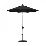 California Umbrella - 7.5' - Patio Umbrella Umbrella - Aluminum Pole - Black - Sunbrella  - GSCUF758117-5408