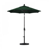 California Umbrella - 7.5' - Patio Umbrella Umbrella - Aluminum Pole - Forest Green - Sunbrella  - GSCUF758117-5446