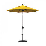 California Umbrella - 7.5' - Patio Umbrella Umbrella - Aluminum Pole - Sunflower Yellow - Sunbrella  - GSCUF758117-5457