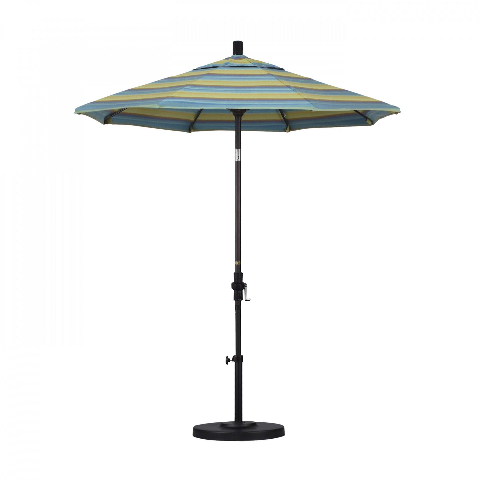 California Umbrella - 7.5' - Patio Umbrella Umbrella - Aluminum Pole - Astoria Lagoon - Sunbrella  - GSCUF758117-56096