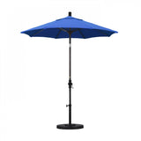 California Umbrella - 7.5' - Patio Umbrella Umbrella - Aluminum Pole - Royal Blue - Olefin - GSCUF758117-F03
