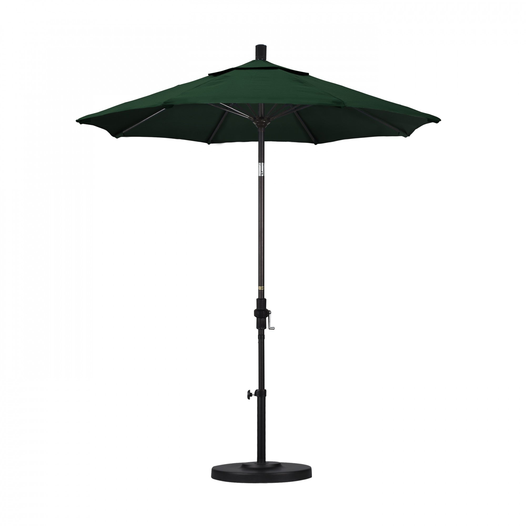 California Umbrella - 7.5' - Patio Umbrella Umbrella - Aluminum Pole - Hunter Green - Olefin - GSCUF758117-F08