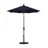 California Umbrella - 7.5' - Patio Umbrella Umbrella - Aluminum Pole - Navy - Olefin - GSCUF758117-F09