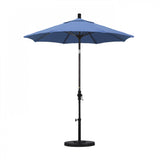 California Umbrella - 7.5' - Patio Umbrella Umbrella - Aluminum Pole - Frost Blue - Olefin - GSCUF758117-F26