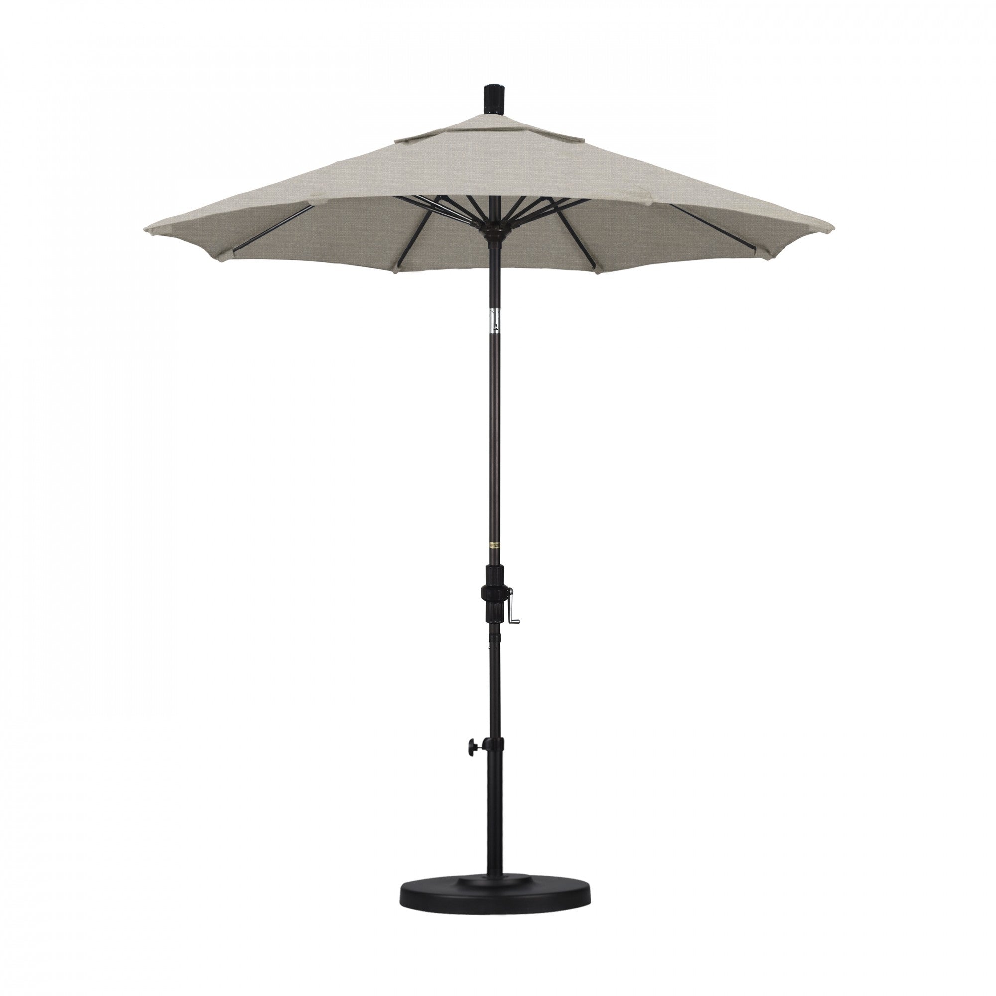 California Umbrella - 7.5' - Patio Umbrella Umbrella - Aluminum Pole - Woven Granite - Olefin - GSCUF758117-F77