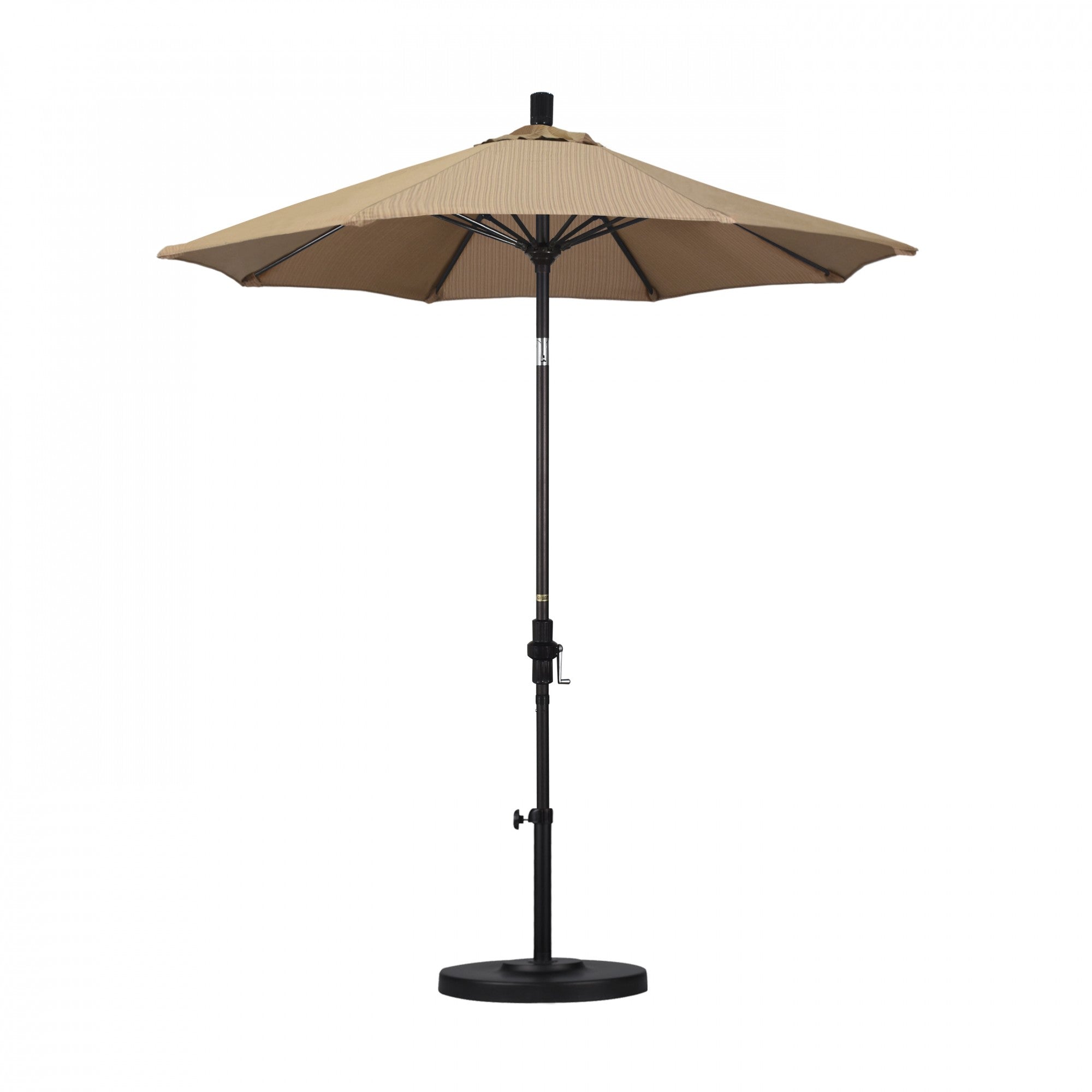 California Umbrella - 7.5' - Patio Umbrella Umbrella - Aluminum Pole - Terrace Sequoia - Olefin - GSCUF758117-FD10