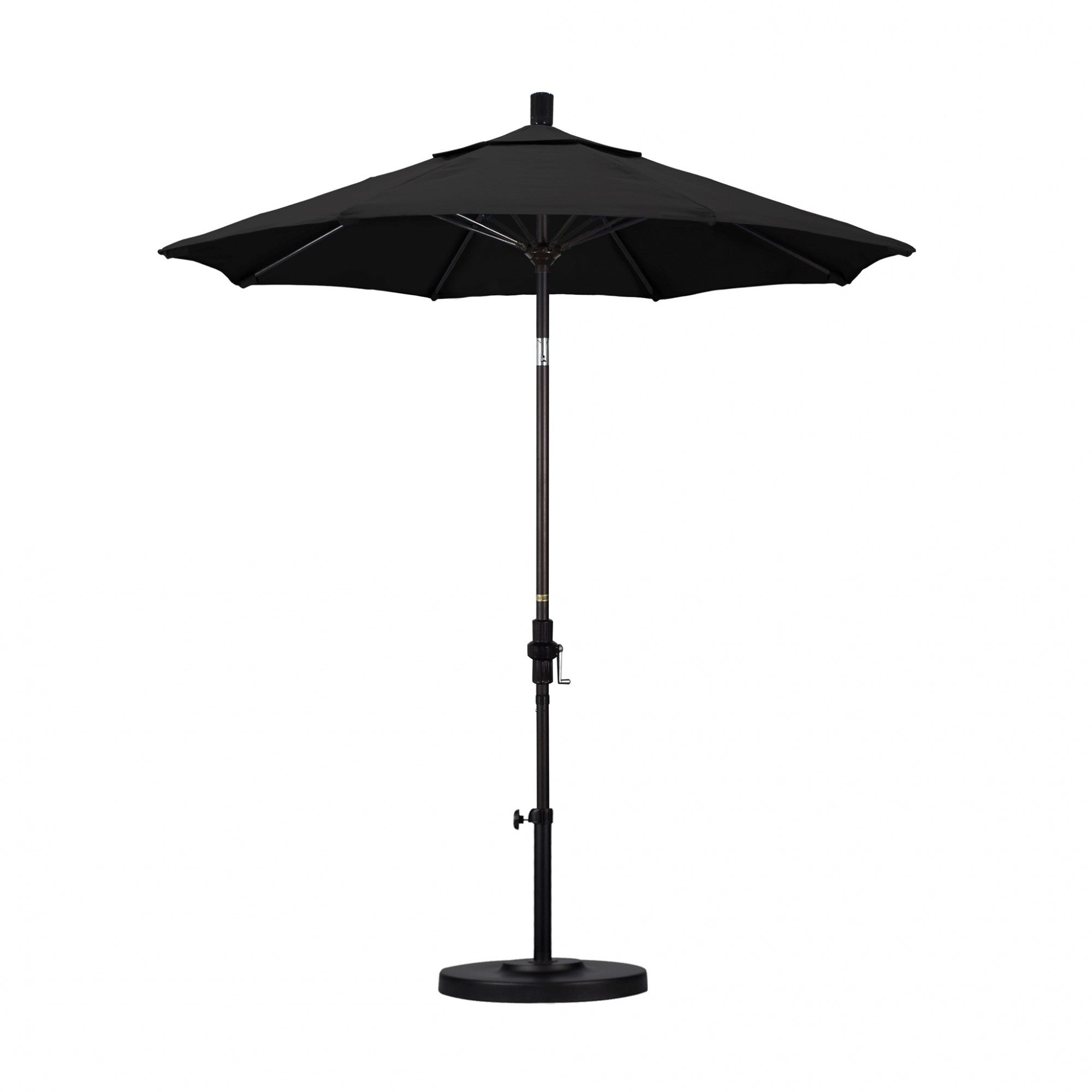 California Umbrella - 7.5' - Patio Umbrella Umbrella - Aluminum Pole - Black - Pacifica - GSCUF758117-SA08