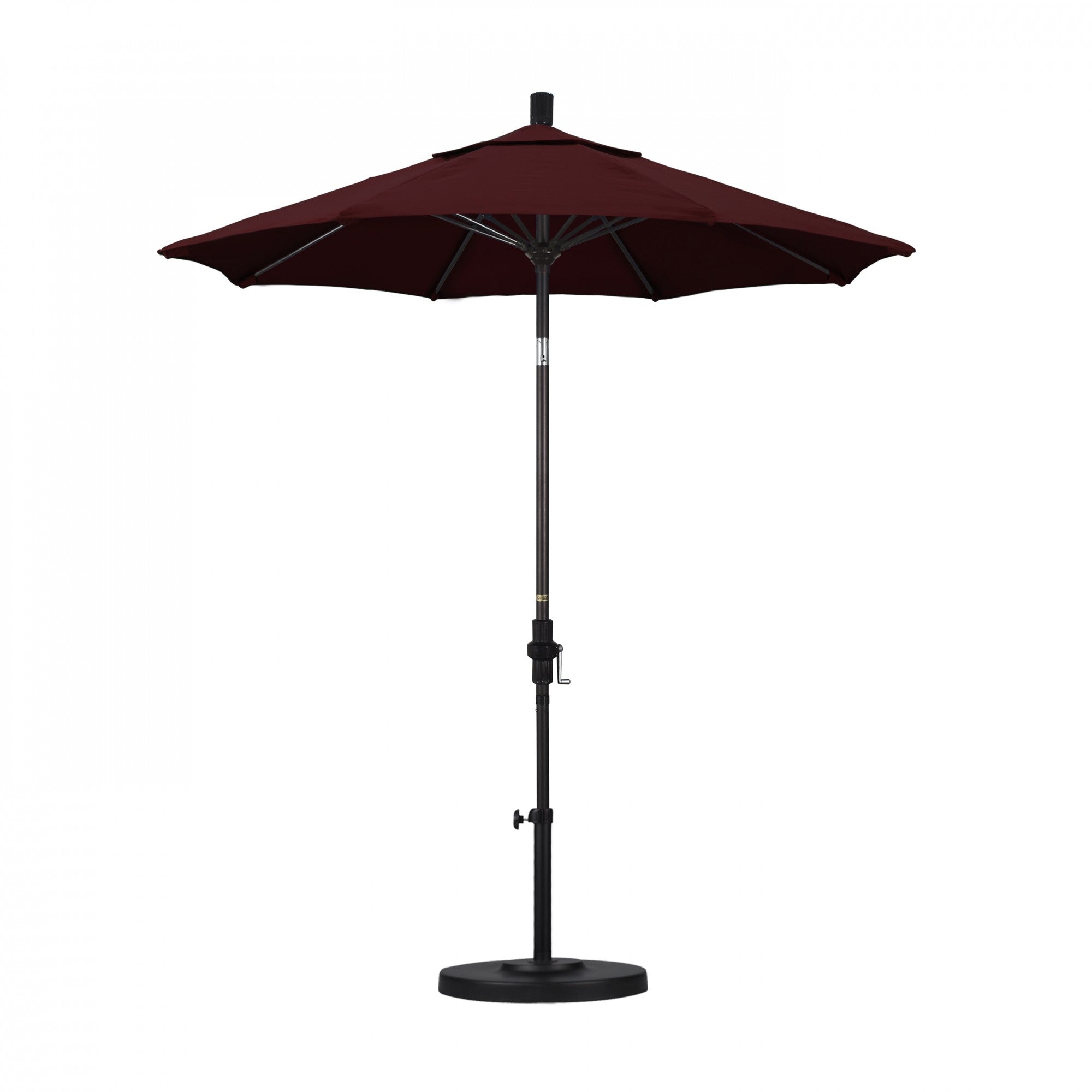 California Umbrella - 7.5' - Patio Umbrella Umbrella - Aluminum Pole - Burgundy - Pacifica - GSCUF758117-SA36