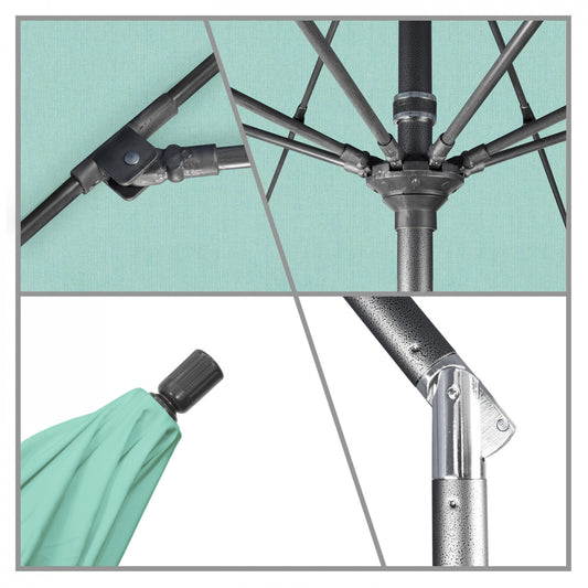 California Umbrella - 9' - Patio Umbrella Umbrella - Aluminum Pole - Spectrum Mist - Sunbrella  - GSCUF908010-48020