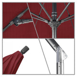 California Umbrella - 9' - Patio Umbrella Umbrella - Aluminum Pole - Spectrum Ruby - Sunbrella  - GSCUF908010-48095