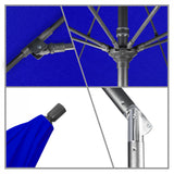 California Umbrella - 9' - Patio Umbrella Umbrella - Aluminum Pole - Pacific Blue - Sunbrella  - GSCUF908010-5401