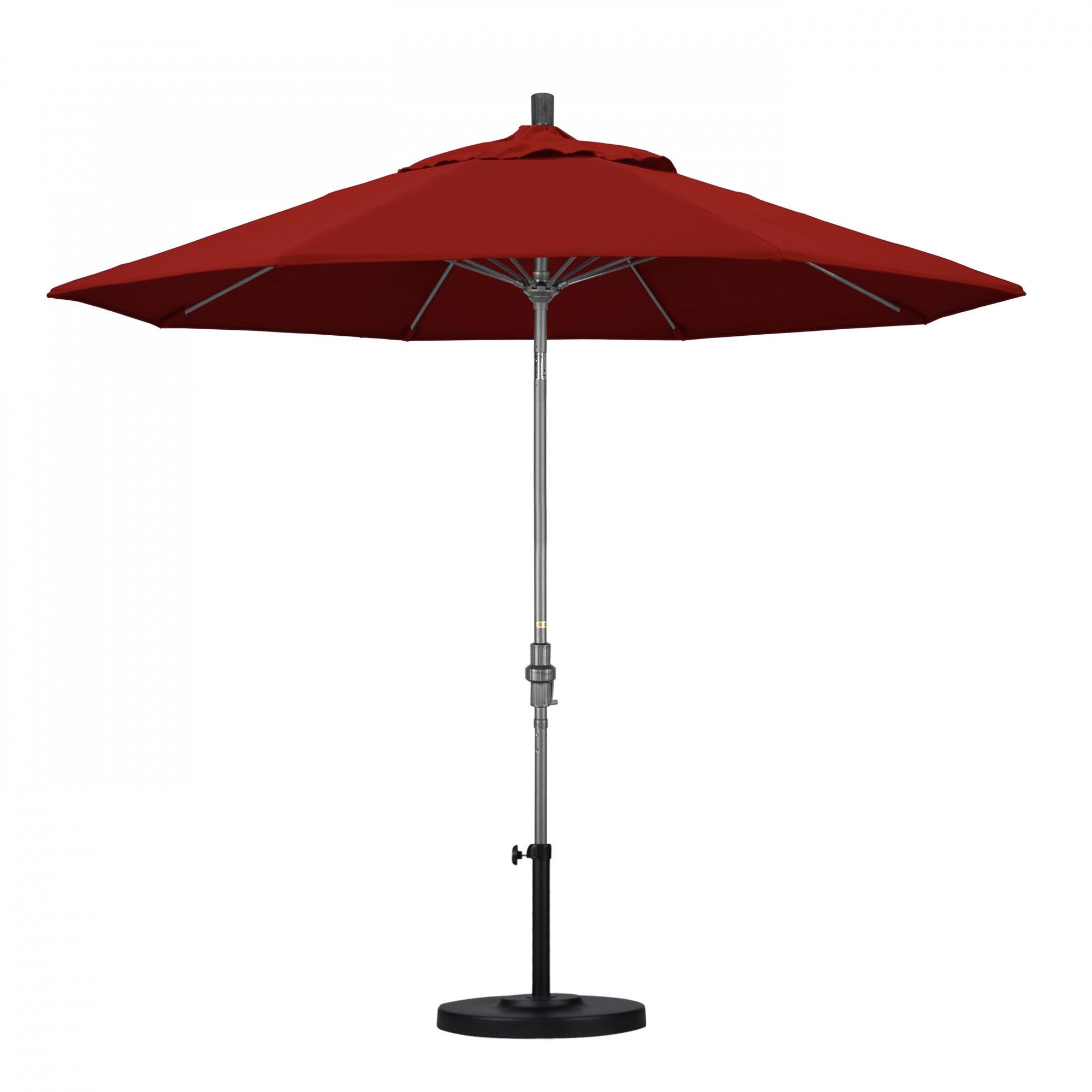 California Umbrella - 9' - Patio Umbrella Umbrella - Aluminum Pole - Jockey Red - Sunbrella  - GSCUF908010-5403
