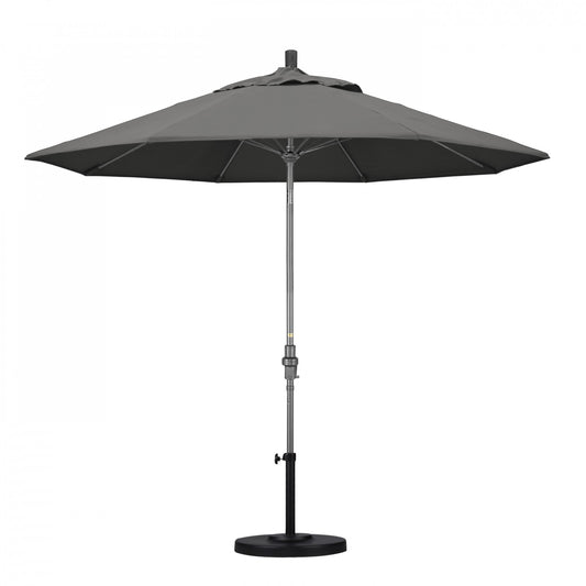 California Umbrella - 9' - Patio Umbrella Umbrella - Aluminum Pole - Charcoal - Sunbrella  - GSCUF908010-54048