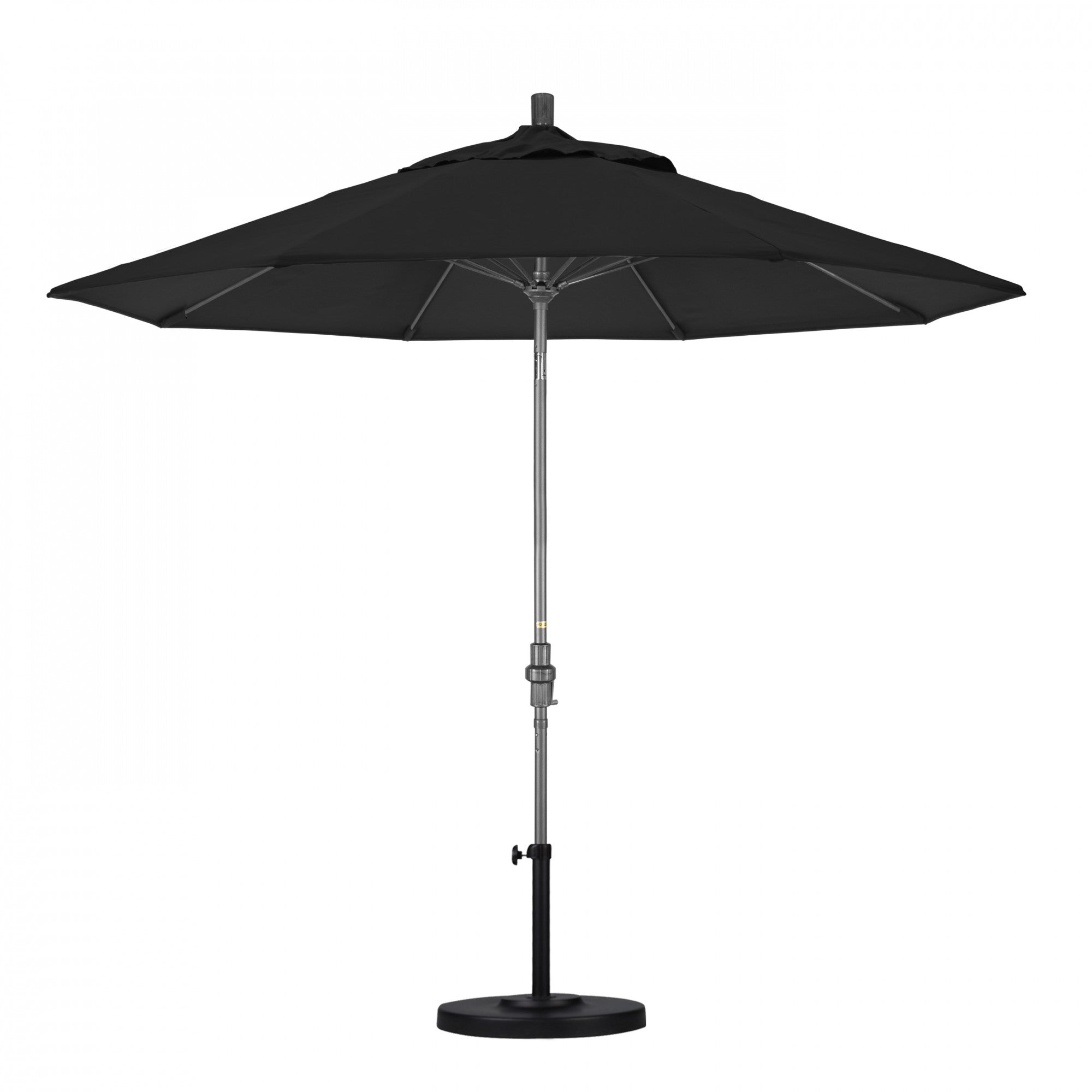 California Umbrella - 9' - Patio Umbrella Umbrella - Aluminum Pole - Black - Sunbrella  - GSCUF908010-5408