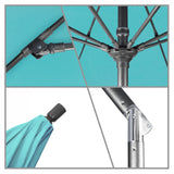 California Umbrella - 9' - Patio Umbrella Umbrella - Aluminum Pole - Aruba - Sunbrella  - GSCUF908010-5416