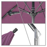 California Umbrella - 9' - Patio Umbrella Umbrella - Aluminum Pole - Iris - Sunbrella  - GSCUF908010-57002