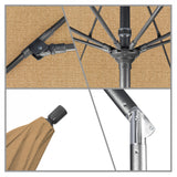 California Umbrella - 9' - Patio Umbrella Umbrella - Aluminum Pole - Linen Sesame - Sunbrella  - GSCUF908010-8318