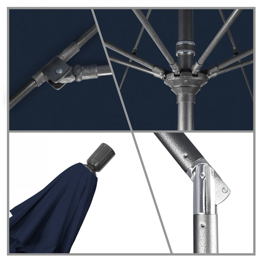 California Umbrella - 9' - Patio Umbrella Umbrella - Aluminum Pole - Navy - Olefin - GSCUF908010-F09