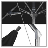 California Umbrella - 9' - Patio Umbrella Umbrella - Aluminum Pole - Black - Olefin - GSCUF908010-F32