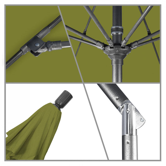 California Umbrella - 9' - Patio Umbrella Umbrella - Aluminum Pole - Kiwi - Olefin - GSCUF908010-F55