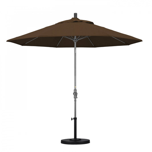 California Umbrella - 9' - Patio Umbrella Umbrella - Aluminum Pole - Teak - Olefin - GSCUF908010-F71