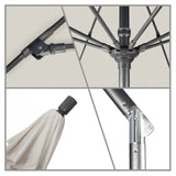 California Umbrella - 9' - Patio Umbrella Umbrella - Aluminum Pole - Woven Granite - Olefin - GSCUF908010-F77
