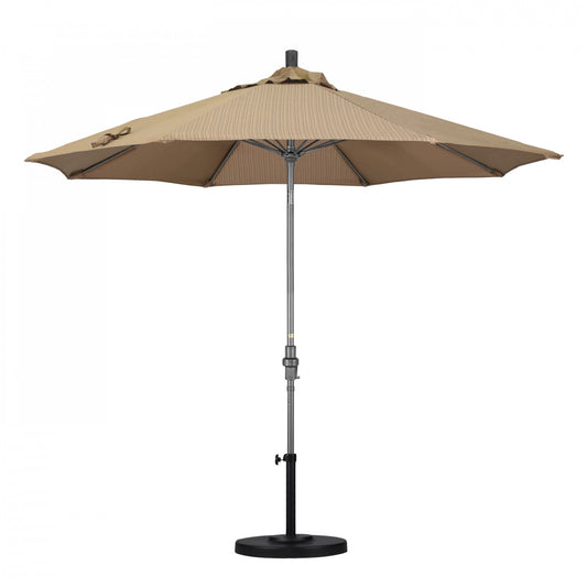 California Umbrella - 9' - Patio Umbrella Umbrella - Aluminum Pole - Terrace Sequoia - Olefin - GSCUF908010-FD10