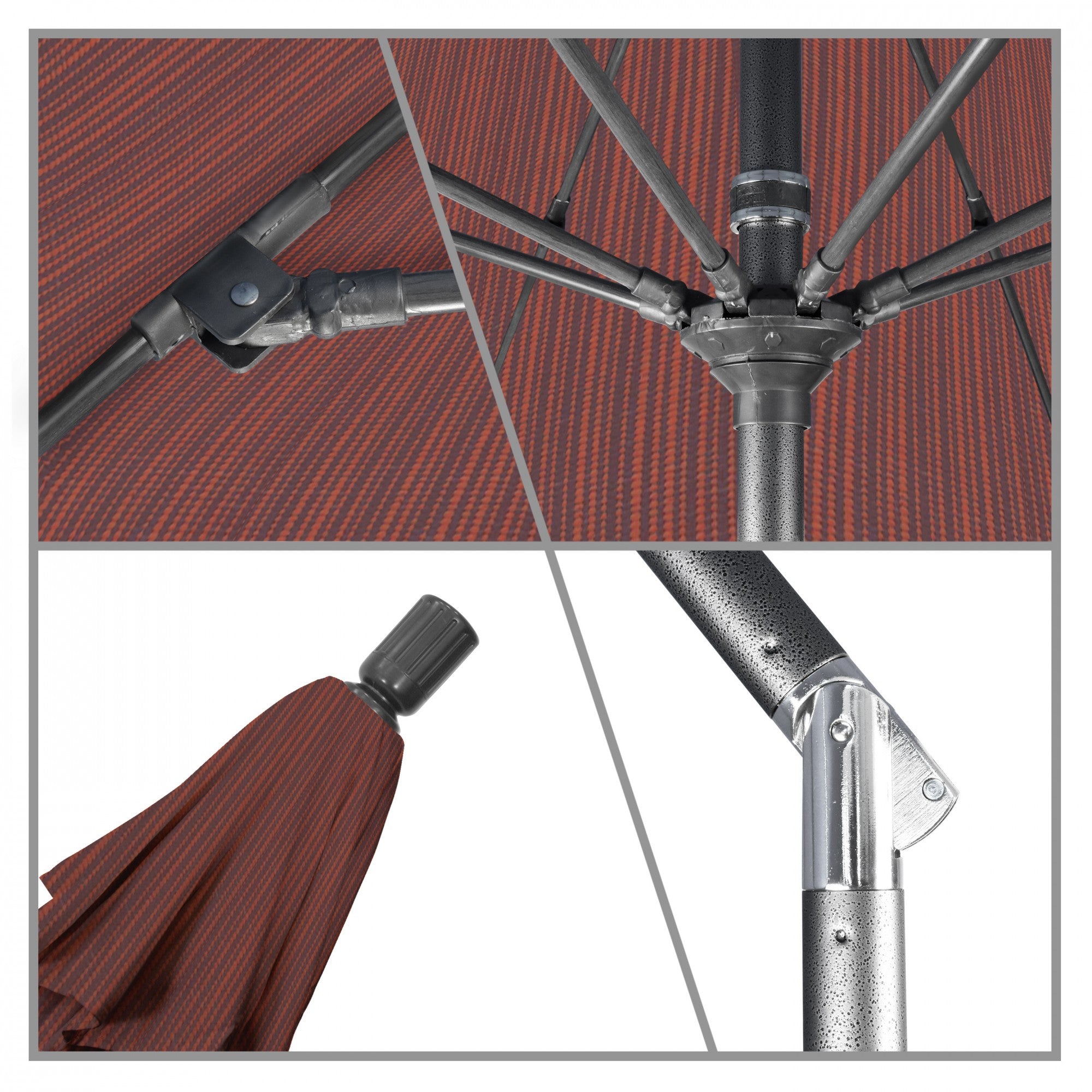 California Umbrella - 9' - Patio Umbrella Umbrella - Aluminum Pole - Terrace Adobe - Olefin - GSCUF908010-FD12