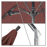 California Umbrella - 9' - Patio Umbrella Umbrella - Aluminum Pole - Terrace Adobe - Olefin - GSCUF908010-FD12