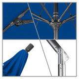 California Umbrella - 9' - Patio Umbrella Umbrella - Aluminum Pole - Pacific Blue - Pacifica - GSCUF908010-SA01