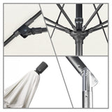 California Umbrella - 9' - Patio Umbrella Umbrella - Aluminum Pole - Natural - Pacifica - GSCUF908010-SA04