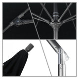California Umbrella - 9' - Patio Umbrella Umbrella - Aluminum Pole - Black - Pacifica - GSCUF908010-SA08