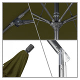 California Umbrella - 9' - Patio Umbrella Umbrella - Aluminum Pole - Palm - Pacifica - GSCUF908010-SA21