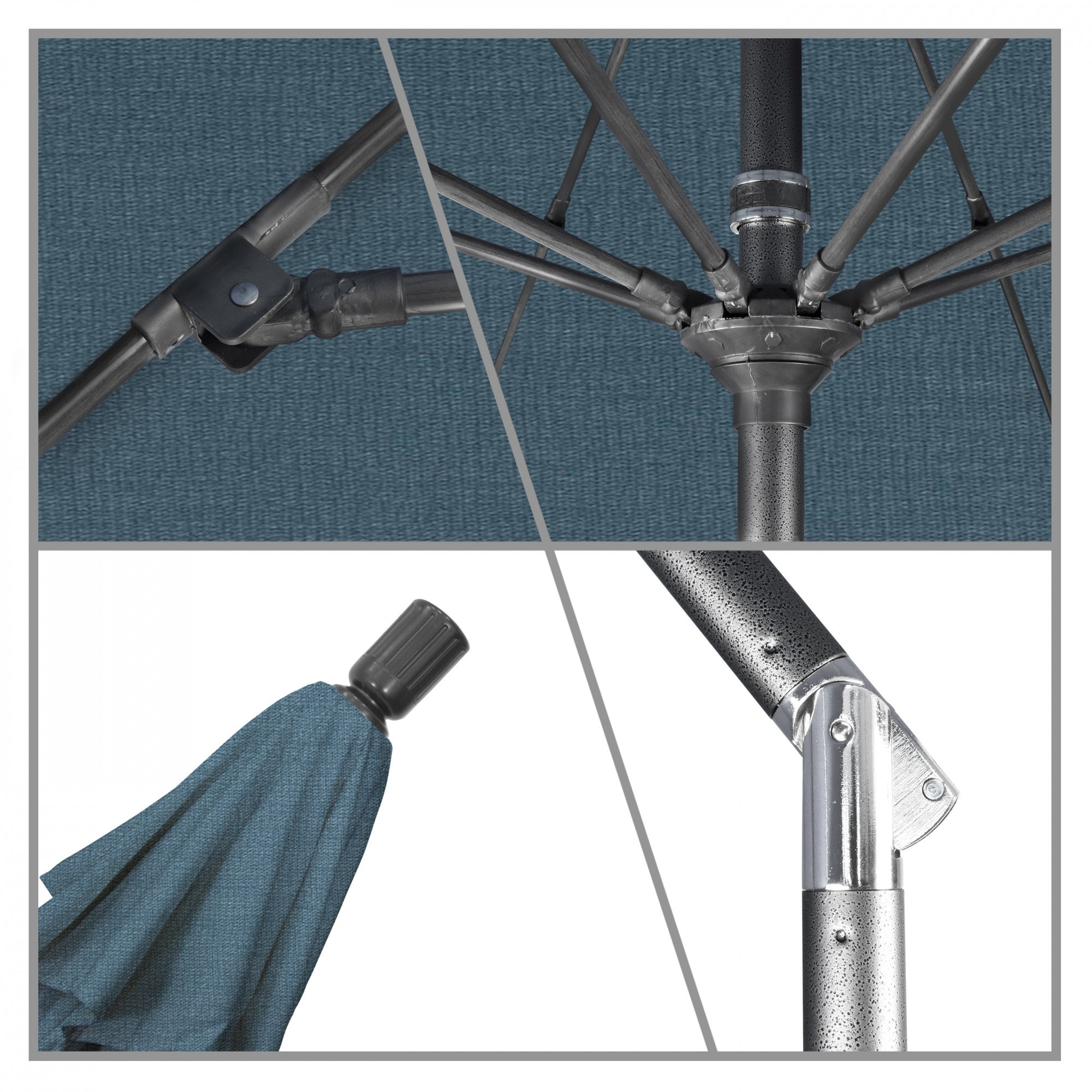 California Umbrella - 9' - Patio Umbrella Umbrella - Aluminum Pole - Sapphire - Pacifica - GSCUF908010-SA52