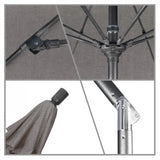 California Umbrella - 9' - Patio Umbrella Umbrella - Aluminum Pole - Taupe - Pacifica - GSCUF908010-SA61