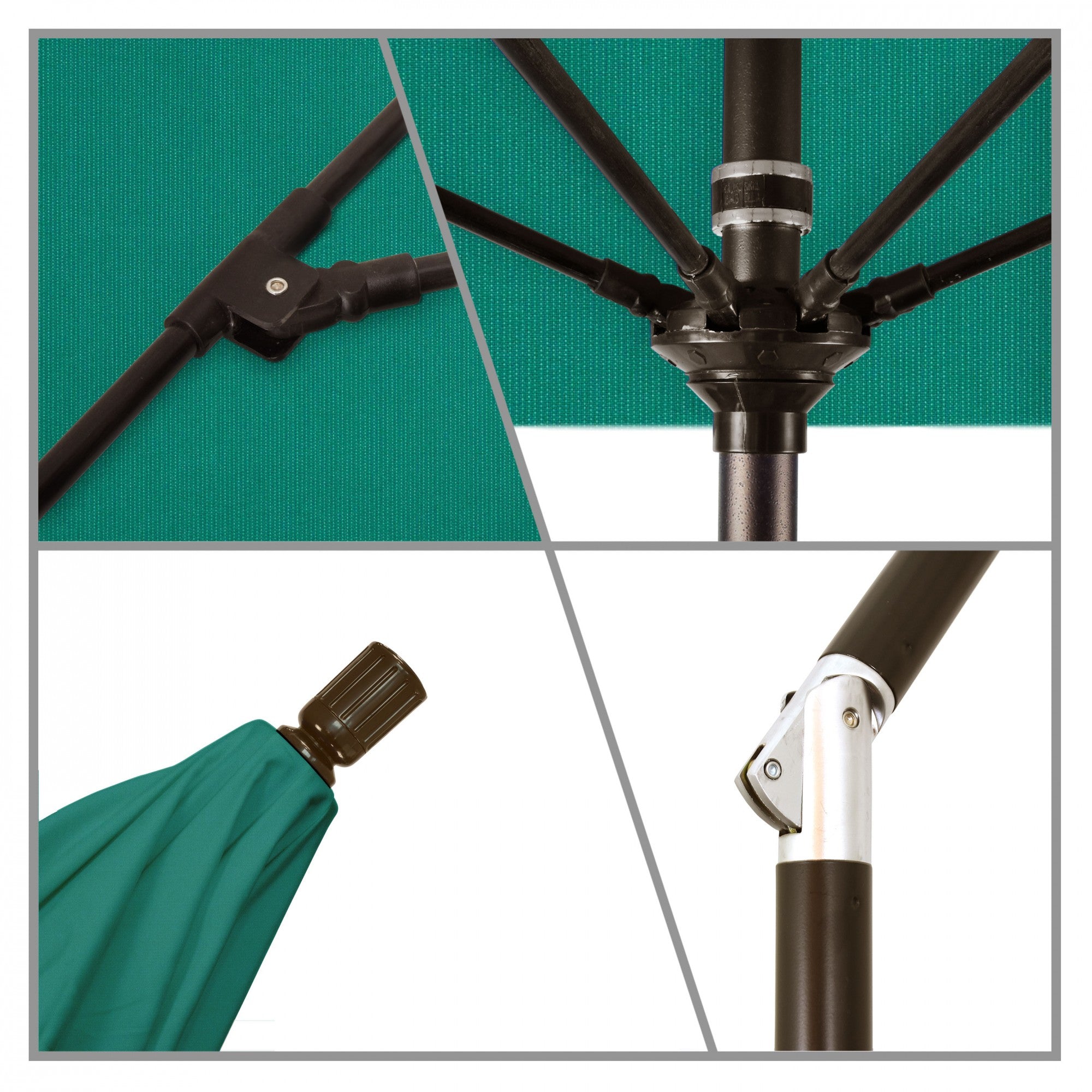 California Umbrella - 9' - Patio Umbrella Umbrella - Aluminum Pole - Spectrum Aztec - Sunbrella  - GSCUF908117-48090