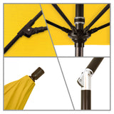 California Umbrella - 9' - Patio Umbrella Umbrella - Aluminum Pole - Sunflower Yellow - Sunbrella  - GSCUF908117-5457