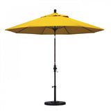 California Umbrella - 9' - Patio Umbrella Umbrella - Aluminum Pole - Sunflower Yellow - Sunbrella  - GSCUF908117-5457