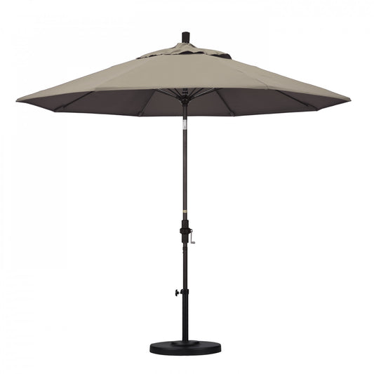 California Umbrella - 9' - Patio Umbrella Umbrella - Aluminum Pole - Taupe - Sunbrella  - GSCUF908117-5461