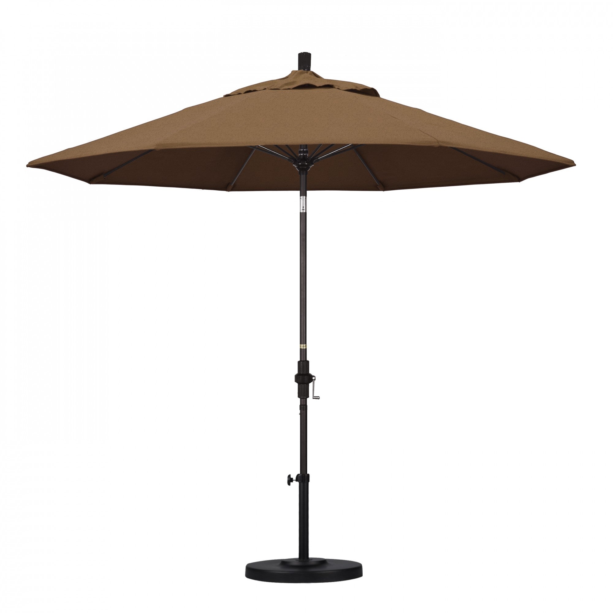 California Umbrella - 9' - Patio Umbrella Umbrella - Aluminum Pole - Teak - Sunbrella  - GSCUF908117-5488