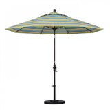 California Umbrella - 9' - Patio Umbrella Umbrella - Aluminum Pole - Astoria Lagoon - Sunbrella  - GSCUF908117-56096