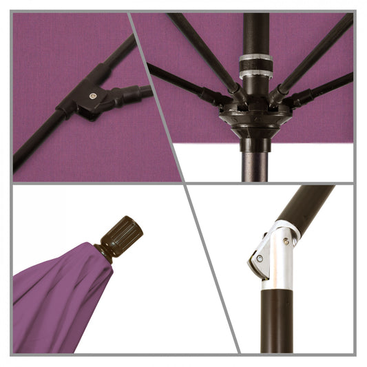 California Umbrella - 9' - Patio Umbrella Umbrella - Aluminum Pole - Iris - Sunbrella  - GSCUF908117-57002