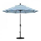 California Umbrella - 9' - Patio Umbrella Umbrella - Aluminum Pole - Cabana Regatta  - Sunbrella  - GSCUF908117-58029