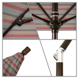 California Umbrella - 9' - Patio Umbrella Umbrella - Aluminum Pole - Gateway Blush           - Sunbrella  - GSCUF908117-58038
