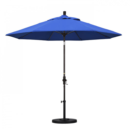 California Umbrella - 9' - Patio Umbrella Umbrella - Aluminum Pole - Royal Blue - Olefin - GSCUF908117-F03