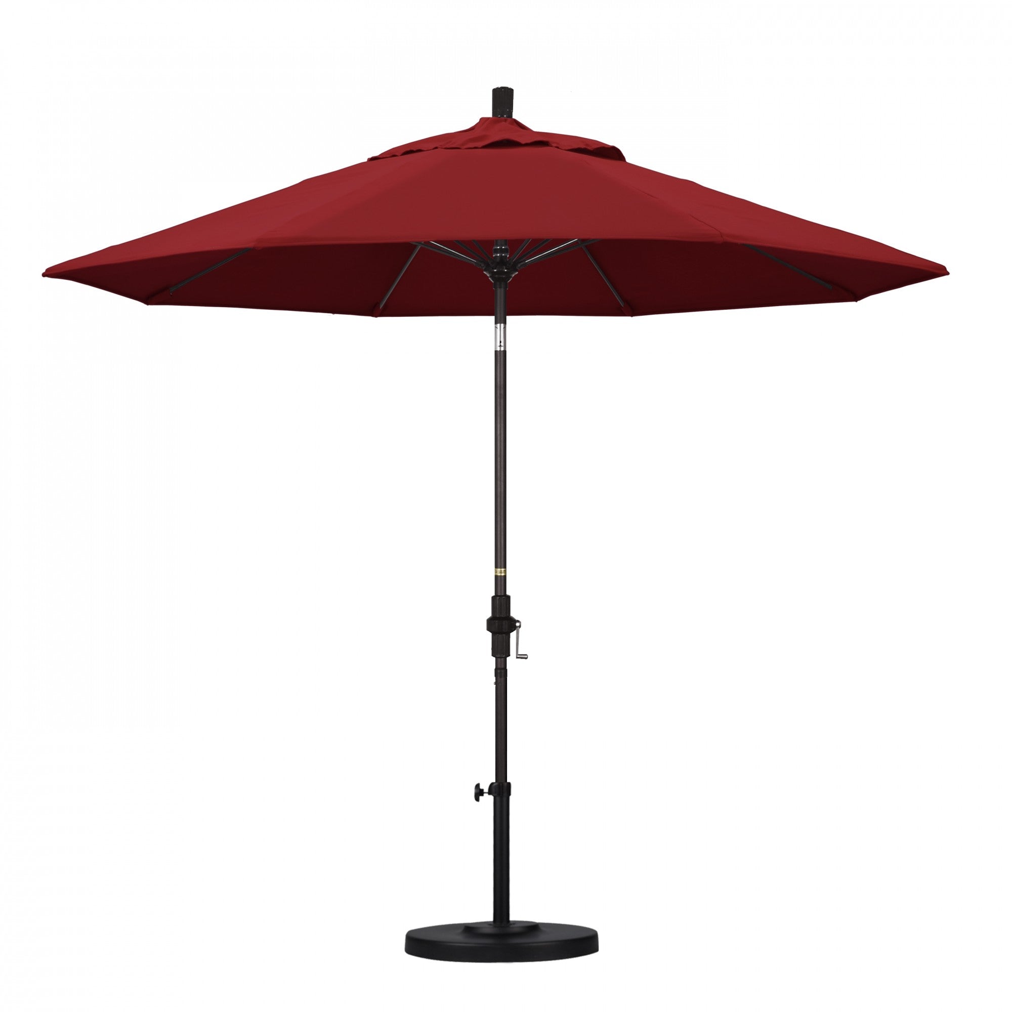 California Umbrella - 9' - Patio Umbrella Umbrella - Aluminum Pole - Red - Olefin - GSCUF908117-F13