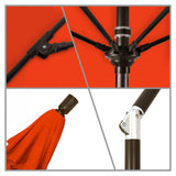 California Umbrella - 9' - Patio Umbrella Umbrella - Aluminum Pole - Sunset - Olefin - GSCUF908117-F27